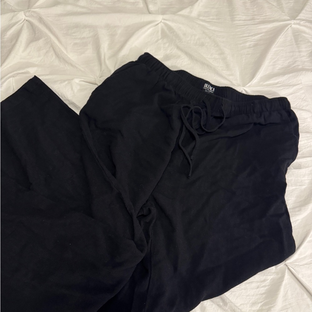 Black Linen Pants